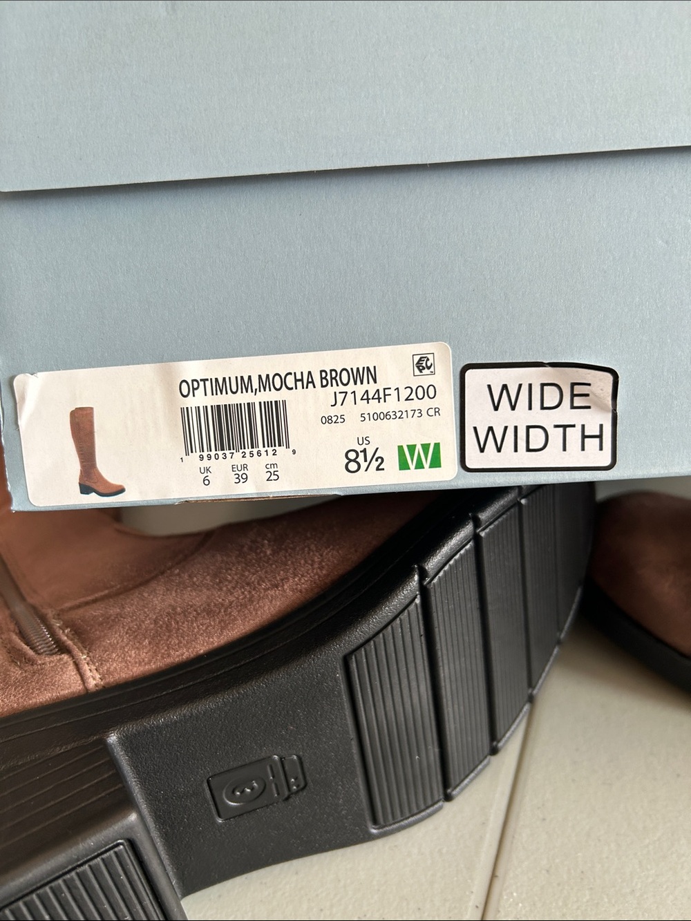 Stride Rite Women's Mauve Suede Mid-Calf Heeled Boots - Picture 3 of 3